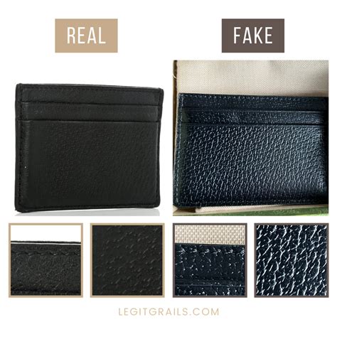 how to spot fake gucci card holder